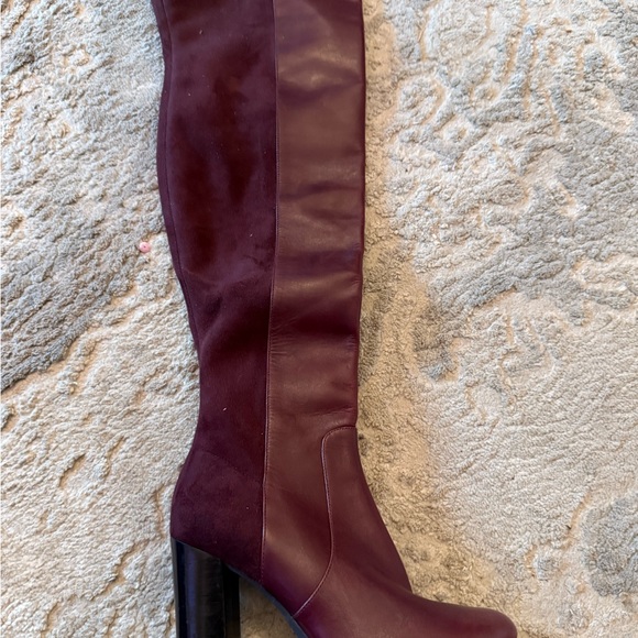 Michael Kors Deep Burgundy Over-the-Knee Boots - Picture 1 of 2